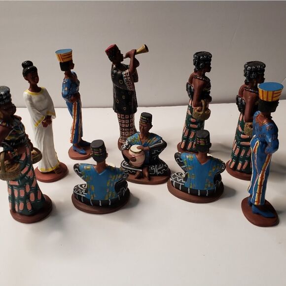 African Figurines (10 Pieces) - Picture 5 of 7